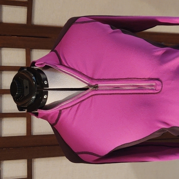 Lululemon Color Blocked Purple and Black Pullover - Picture 2 of 10